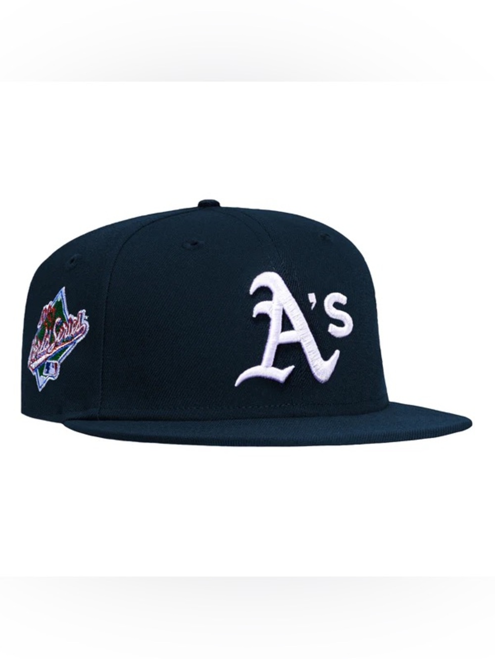 Oakland A's black Snapback Hat with White Logo